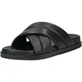 Pantolette HÖGL "Högl Pantoletten Leder", Damen, Gr. 41, schwarz, Leder, casual, Schuhe