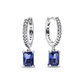 Pandora Ohrring-Set Creolen Sparkling Blue 292381C01 Silber
