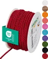 Seidenbänder Premium Kordel rot | Breite 4mm Länge 25m | Made in Germany & Ök...