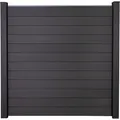 Groja Solid Sichtschutzelement 12 Lamellen ohne Pfosten anthrazitgrau 180x180cm