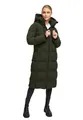 MARIKOO Damen Wintermantel (XS-5XL) - gesteppt, abnehmbare Kapuze, winddicht - N102 - DarkOlive Größe M - Gr.M