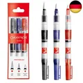 3er Set Pinsel mit Wasser-Reservoir