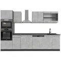 Vicco Küchenzeile, Grau, Anthrazit, Holzwerkstoff, Küchenblock,Rechteckig, 300x81.6x60 cm, Küchen, Küchenzeilen & Küchenblöcke, Küchenzeilen ohne Geräte