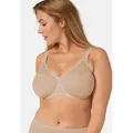 Triumph Minimizer-BH Lovely Minimizer W (1-tlg) Minimizer-BH - Brilliant vorgeformte Bügel-BH, Minimizer Effekt beige|braun 90