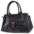 Bowlingbag Skull Totenkopf 3D Elegant - Handtasche Gotik Punk Nieten