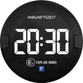 OOONO P-Disc N°2 dark - Elektronische Parkscheibe mit Zulassung fürs Auto-vollautomatische Parkuhr