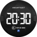 Ooono P-Disc N°2 dark - Elektronische Parkscheibe mit Zulassung fürs Auto-vollautomatische Parkuhr (DE15010802)