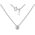 Silberkettenstore Silberkette Schmuckset Erbskette 1,3mm mit fliegendem Stein, weiß - 925 Silber silberfarben 50cm
