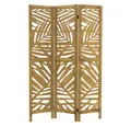 ML-DESIGN Paravent Raumteiler Faltbarer Sichtschutz Indoor Stellwand Sichtschutzwand, Raumtrenner 3-teilig Kyoto Natur 170x121cm Holz freistehend Trennwand