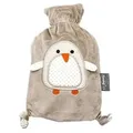 fashy 6513 Pia Wärmflasche 0,8l Flauschbezug, taupe