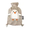fashy 6513 Pia Wärmflasche 0,8l Flauschbezug, taupe