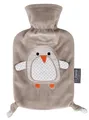 Fashy WÄRMFLASCHE PINGUIN "PIA" MIT FLAUSCHBEZUG 0,8L 6513