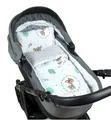Kinderdecke BABYLUX Babydecke MINKY 2Set Kuscheldecke Decke 75 x 60cm Kinderwagen, BabyLux, MP120B. Wald Reh + Grau
