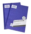 2x Zweckform Kassenbericht 305 A5 mit Vorsteuerspalte je Buch 50 Blatt AVERY Neu