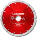 LXDIAMOND Diamant-Trennscheibe 200mm - kompatibel mit Lamello Tanga DX200 Fensterfräse Montagefräse - Diamantscheibe für Beton Mauerwerk Ziegel Stein Universal - 200 mm in Profi Qualität