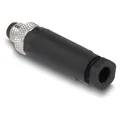 Delock M8 Steckverbinder A-kodiert 3 Pin Stecker zur Montage mit Schraubanschluss (60529)