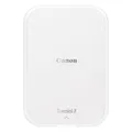 Canon Zoemini 2 perlweiß Mini Fotodrucker mobil tragbar unterwegs Hosentasche (Fotodruck 5x7,6 cm, kabelllos, für Smartphone + Tablet, eingebauter Akku, App, Bluetooth) [+ 10er Zink Druck-Set]