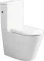 Jungborn spülrandlose WC-Kombination FLORIEL/ONE 64 weiß mit WC-Sitz (Absenkautomatik, Quick-Release leicht abnehmbar)