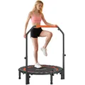 102 cm Fitness-Trampolin Faltbares Mini-Trampolin mit Haltegriff, Renoviert