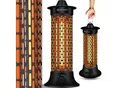 KESSER® Standheizstrahler Infrarotheizung, 1200W Heizstrahler Energieeffiziente Heizung Innenraum mit 360° Oszillation, Infrarotheizung Standgerät, Elektroheizung IP55, Terrassen-Heizstrahler
