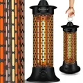 Kesser® Standheizstrahler Infrarotheizung   1200w Heizstrahler Energieeffiziente Heizung Innenraum Mit 360° Oszillation   Infrarotheizung Standgerät    Schwarz