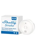Shelly Plus Smoke - WLAN Rauchmelder, Feuermelder mit Photoelektrischem Sensor, 5 Jahre Batterielebensdauer, EN 14604, LED- und Tonanzeigen, Benachrichtigung, kein Hub Erforderlich