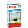 Tesa Fliegengitter Insect Stop Standard, anthrazit, 130 x 150cm, mit Klettband, für Fenster