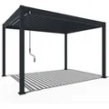 Weide Classic Alu-Stahl Pavillon 3 x 4 M Anthrazit Pergola Freistehend