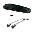 VDP Dachbox, Dachbox JUEASY300+Dachträger VDP004 L für Skoda Fabia Kombi ab 99