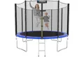 Kinetic Sports Gartentrampolin SALTO, Ø 183 cm, Kindertrampolin Set mit Sicherheitsnetz, USA Sprungtuch, Leiter