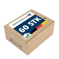 VERPACKUNGSFUXX Versandkarton Premium 60 Stück mit Automatikboden, Selbstklebeverschluss & Aufreißfaden | Außenmaße 170 x 135 x 80 mm | hochwertige braune Faltkartons
