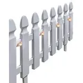 HTI-Living Beeteinfassung Länge 360 cm Zaun Weiß