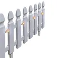 Beeteinfassung Länge 360 cm Zaun Weiß Zierzaun Beetumrandung Dekozaun HTI-Living