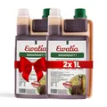 NEU! EWALIA Magensaft I - Beruhigendes Ergänzungsfuttermittel für Pferde, Förderung des allgemeinen Wohlbefindens, Unterstützung der Magenschleimhaut, mit Tierärzten entwickelt, 2x1 Liter