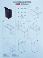 FIREFIX 832 Pelletbox mit Rollen und Tankdeckel, schwarz beschichtet