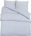 vidaXL Bettwäsche-Set Grau 200x200 cm Baumwolle