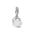 Pandora Charm Blume PANDORA MOMENTS Doppel-Charm Weiße Blühende Rose 793200C01