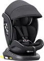 XOMAX 946i Auto Kindersitz drehbar 360° Grad, mit Isofix und Alarmsystem, Gruppe 0+, 1, 2, 3, Reboarder, 0 bis 36 kg, 0 - 12 Jahre / ECE R129,Farbe:Schwarz