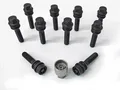 H&R Radschrauben +Schloss 2SET schwarz M14x1,5x54 bew. Kugel R14 B1455407SET|1