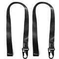 HEZEN Coole Lanyard für Schlüssel, Halsriemen Schlüsselbund für Frauen, Lanyard Logo für Männer, ID Lanyard (schwarz 2 Stücke)