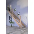 STARWOOD Systemtreppe "Mykonos", Buchenholz, 13 Stufen, max. Geschosshöhe 280 cm - braun