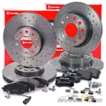 BREMBO XTRA BREMSSCHEIBEN+BELÄGE VORNE+HINTEN FÜR SEAT LEON 5F SKODA OCTAVIA 4