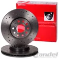 BREMBO gelochte SPORT-BREMSSCHEIBEN VORNE für VW GOLF VI+VII JETTA III SCIROCCO