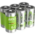 Akku C 2500mah Baby Nimh 1,2v – 1000x Wiederaufladbar (6 Stück) - Ansmann
