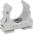 FRÄNKISCHE Kunststoff-Klemmschelle clipfix-H0 23170020 | Ø 20 mm Rohrschelle | halogenfrei | Schraubloch | grau