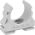 Fränkische clipfix-H0 20 Kunststoff-Klemmschelle grau 50 Stück