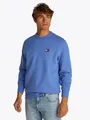 Sweatshirt "TJM REG BADGE CREW EXT", Mit Rundhalsausschnitt, Gr. M, Tempo Blue Melange