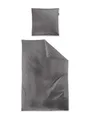 irisette Bettwäsche PARIS Mako-Satin BL 200x200 cm grau Bettbezug