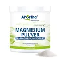 APOrtha Magnesium Citrat 400g veganes Pulver wasserfrei I Nahrungsergänzungsmittel Magnesium Citrate wasserlöslich I Magnesiumcitrat ohne Zusatzstoffe I Trimagnesiumdicitrat