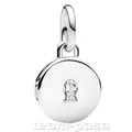 PANDORA 793066C01 aufklappbares  & gravierbares Liebesmedaillon Charm Anhänger